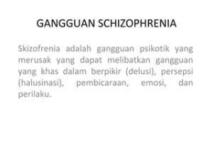 Mengenal Schizophrenia: Mitos dan Faktanya